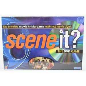 Vintage Scene It? The DVD Game Family Friends Board Game Movie Trivia New Mattel